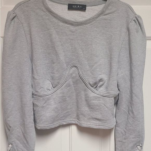 "Cropped, Sweat Shirt" - Picture 4 of 6